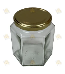 Hexagonale pot 390ml / 500g, met deksel