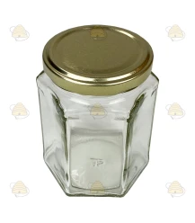 Hexagonal jar 278ml / 350g, with lid