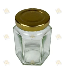 116ml / 140 gr met deksel, hexagonaal, zeshoekig