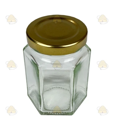 Hexagonal jar 116ml / 140g, with lid