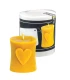 Candle with heart, cast