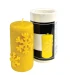 Candle with snowflakes, cast