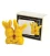 Two bunnies, silicone candle mold