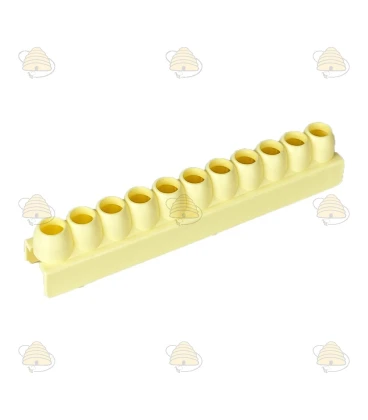 Cell cap holders yellow (row of 11)