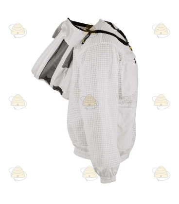 Beekeeper jacket AirFree, English hood white - BeeFun®