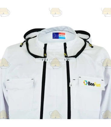 Beekeeper boarding coverall Premium, English hood white - BeeFun® (finished is finished)