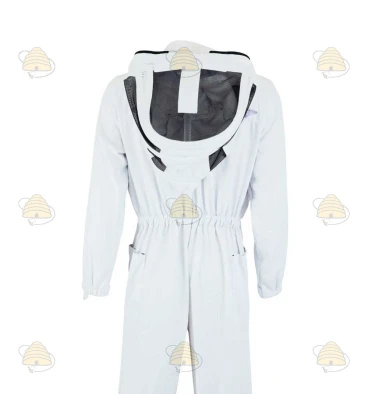 Beekeeper boarding coverall Premium, English hood white - BeeFun® (finished is finished)