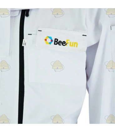 Imker instap-overall Premium, Engelse kap wit - BeeFun® (op is op)