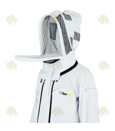 Beekeeper boarding coverall Premium, English hood white - BeeFun® (finished is finished)