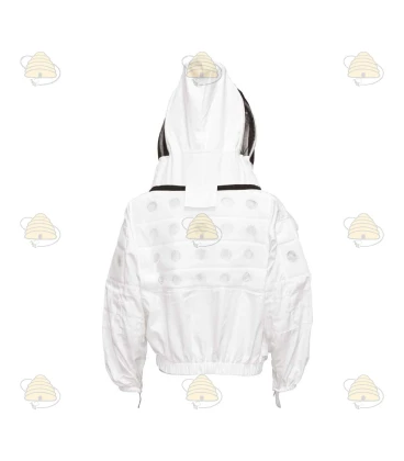 Beekeeper jacket Deluxe, English hood white - BeeFun®