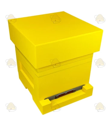 Money box yellow lacquered polystyrene (1bk, 1hk) BeeFun®