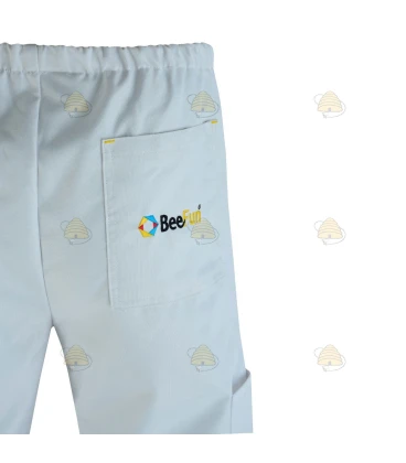 Beekeeper pants Deluxe double layer, cream white - BeeFun®