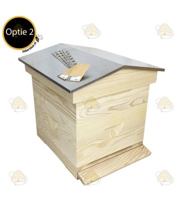 Spaarkast grenen Premium met puntdak (1bk, 1hk) BeeFun®