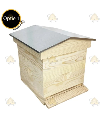 Spaarkast grenen Premium met puntdak (1bk, 1hk) BeeFun®