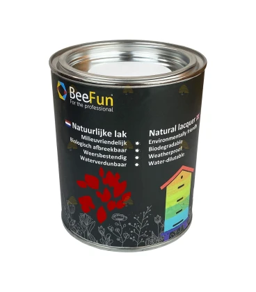 BeeFun® Natuurlijke verf voor houten bijenkasten rood - 750 ml