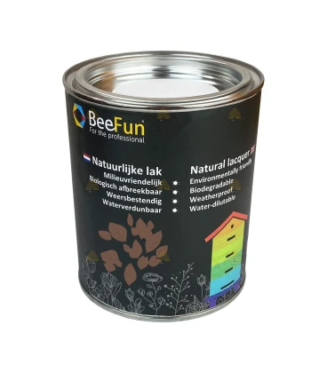 BeeFun® Natuurlijke verf voor houten bijenkasten chocolade bruin - 750 ml