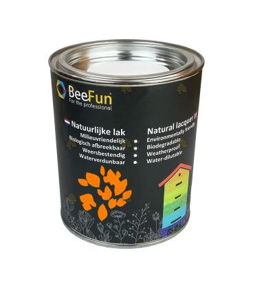 BeeFun® Natuurlijke verf voor houten bijenkasten oranje - 750 ml