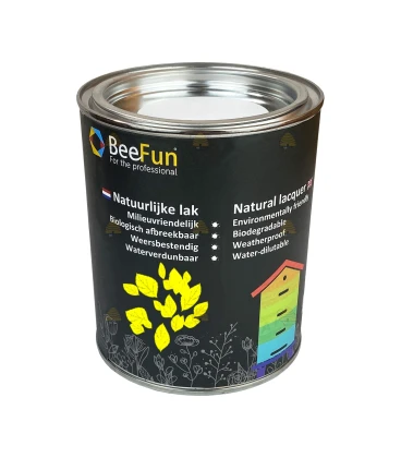 BeeFun® Natuurlijke verf voor houten bijenkasten geel - 750 ml