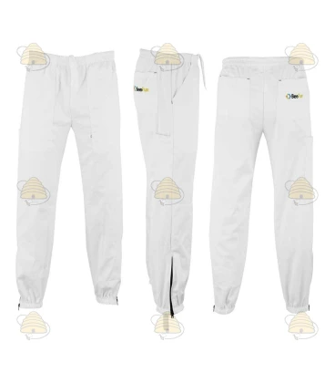 Children's beekeeper pants Deluxe, white - BeeFun®