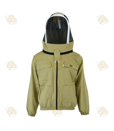 Beekeeper jacket Deluxe, English hood khaki - BeeFun®