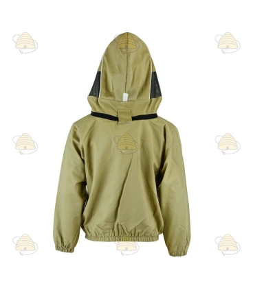 Beekeeper jacket Deluxe, English hood khaki - BeeFun®