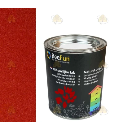 BeeFun® Natuurlijke verf voor houten bijenkasten rood - 750 ml