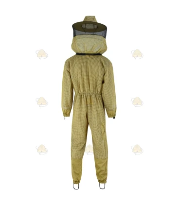 Beekeeper coverall AirFree, round hood khaki - BeeFun®