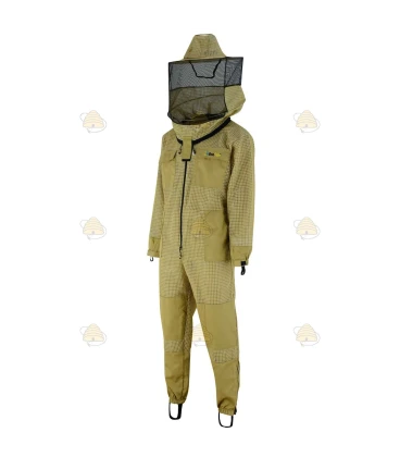 Beekeeper coverall AirFree, round hood khaki - BeeFun®