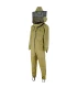 Beekeeper coverall AirFree, round hood khaki - BeeFun®