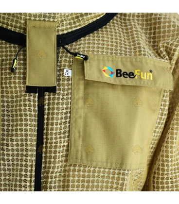 Beekeeper coverall AirFree, round hood khaki - BeeFun®