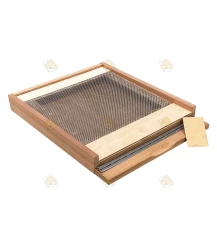 Vliegplank/-bodem spaarkast  (Meranti/red cedar)