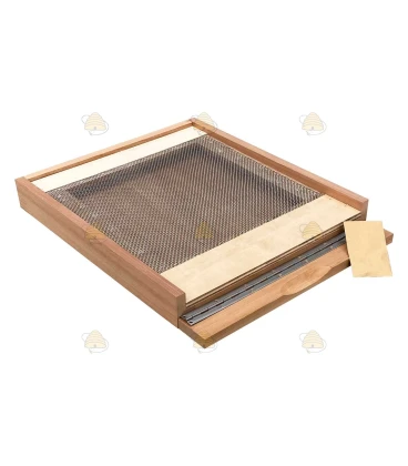 Vliegplank/-bodem spaarkast  (Meranti/red cedar)