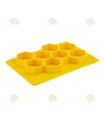 Casting mold for 8 tea lights hexagon