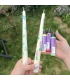 Candle pen glitter silver