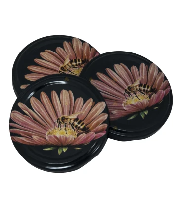 Box lids at on pink daisy, 63 mm TO - 1440 pieces