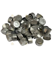 Waxinelicht bakjes aluminium - 100 stuks (37,5 x 19,5h)