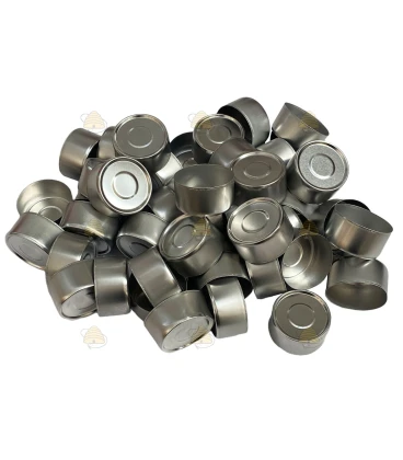 Waxinelicht bakjes aluminium - 100 stuks (37,5 x 19,5h)