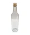Glazen fles met metalen draaidop, per 10 stuks