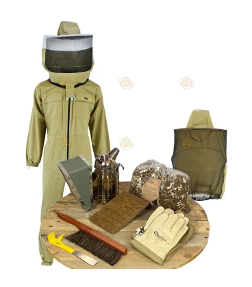 Starterspakket Deluxe bijenhouden - kaki overall