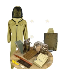 Starterspakket Deluxe bijenhouden - kaki overall Engels
