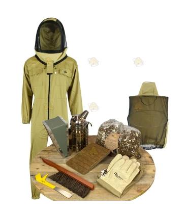 Starterspakket Deluxe bijenhouden - kaki overall Engels
