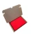 Red beeswax honeycomb sheet small for candle rolling