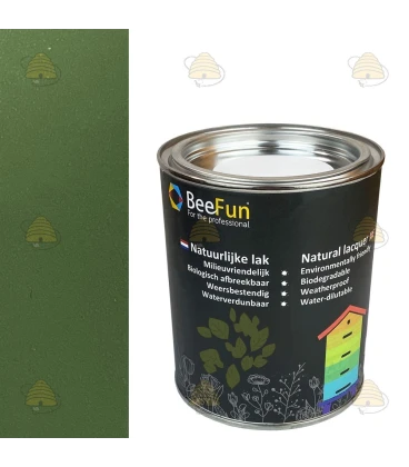 BeeFun® Natuurlijke verf voor houten bijenkasten donkergroen- 750 ml