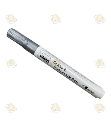 Pen voor glasversiering, metallic - Zilver