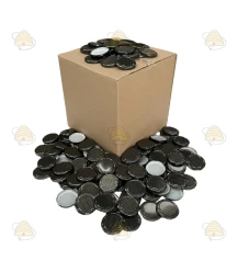 Doos deksel Premium uitstraling zwart raat motief, 82 mm TO, 700 stuks