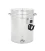 Stainless steel honey tank 100L heated, 230V with stainless steel 6/4" valve, conical bottom - Premium
