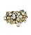 Tealight cups gold aluminium - 100 pieces (37,5 x 19,5h)
