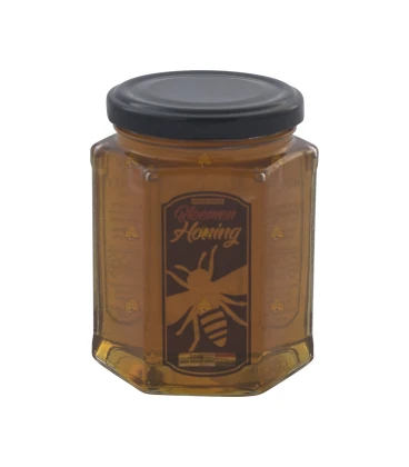 Glass honey jar small and 350 grams of honey