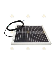 Harp stødapparat med 20W solcellepanel og batteri- til Aluminium Harp