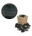 Kartong burklock Premium-look svart bikakemönster, 63 mm TO - 1300 st